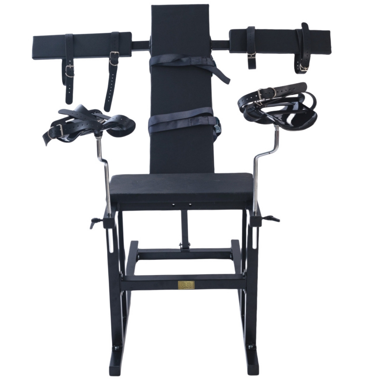 Roomsacred Gyno Chair Spanking Bench Adjustable Arm Splints & Wide Leg Stirrups BDSM Restraint Adult Bedroom Play Furniture