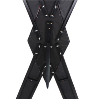Thumbnail for Roomsacred St. Andrews Cross Padded Free Standing Ankle and Wrist Restraints Device Adult Furniture Sex Room Decor
