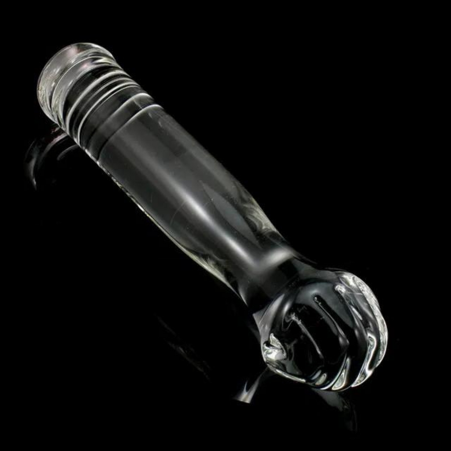 Elegant Solid Glass Fist Decorative Secret Sculpture and Temperature Play Toy
