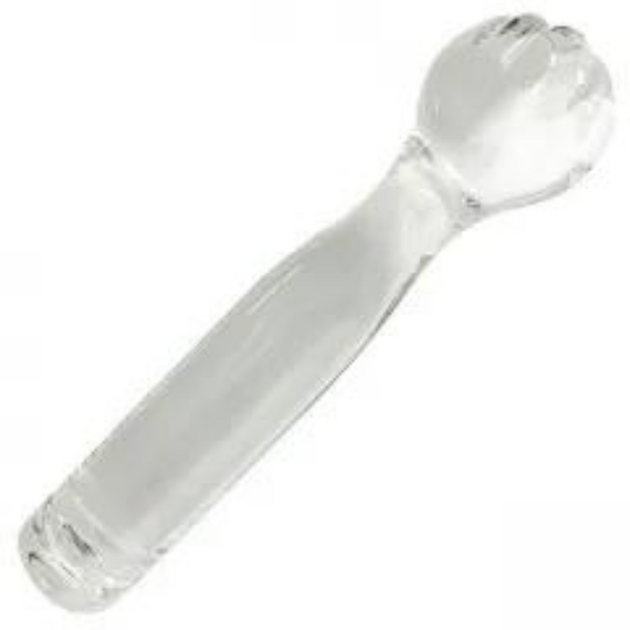 Elegant Solid Glass Fist Decorative Secret Sculpture and Temperature Play Toy