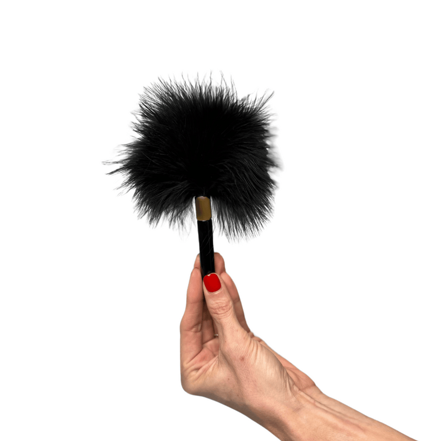 Seductive Marabou Feather Tickler Sensual Stimulation & Elegant Handheld Design for Intimate Play