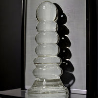 Thumbnail for Elegant Solid Glass Phallic Decorative Sculpture a 1.3 Pound Versatile Art Piece with Erotic Appeal