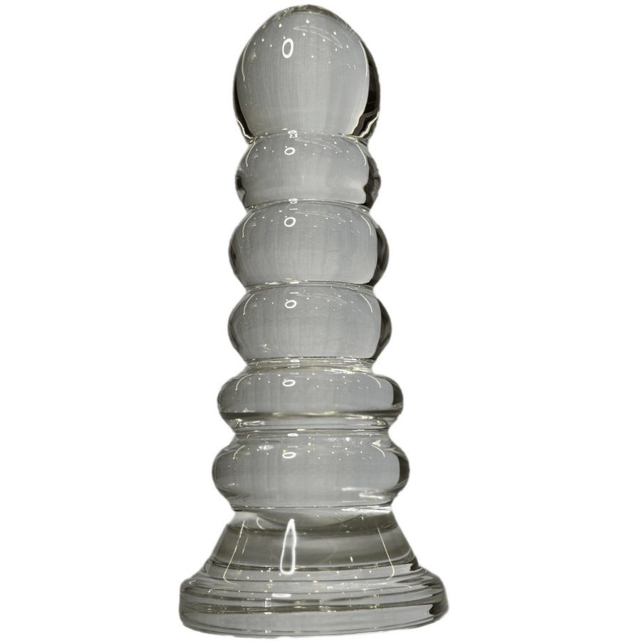 Elegant Solid Glass Phallic Decorative Sculpture a 1.3 Pound Versatile Art Piece with Erotic Appeal