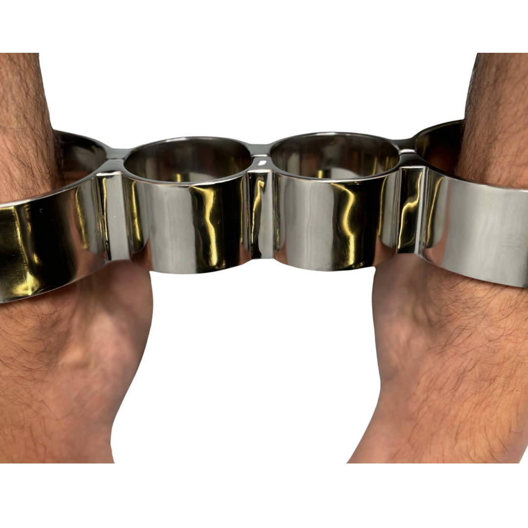 Roomsacred Solid Stainless Steel Luxury Wrist and Ankle Restraints Yok