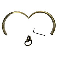 Thumbnail for Roomsacred Love Collection Solid Stainless Steel Gold Bondage Collar Luxury Adult Restraint Neck Cuff