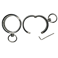 Thumbnail for Roomsacred Love Collection Polished Solid Stainless Steel Wrist Cuffs Luxurious Adult Bondage Restraint Play