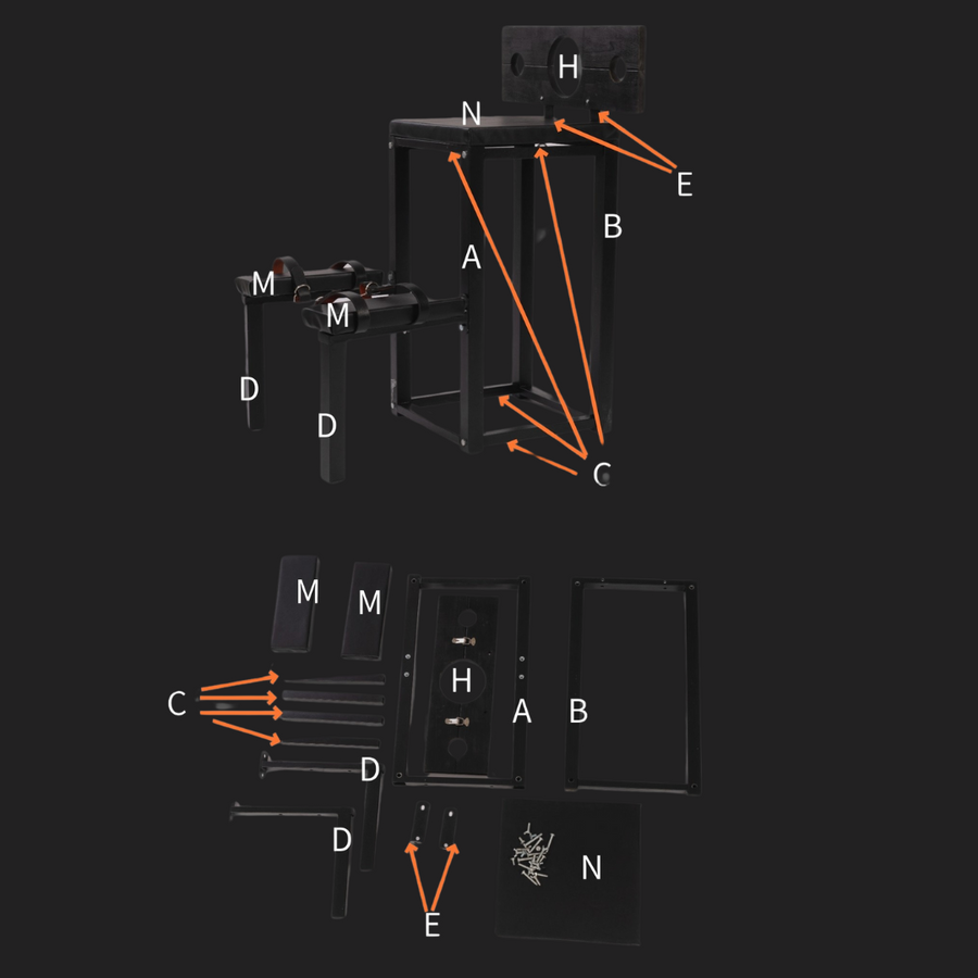 Roomsacred Bondage Bench Wood Neck and Wrist Yoke Stock Spanking Flogging Table Adult Sex Room Furniture