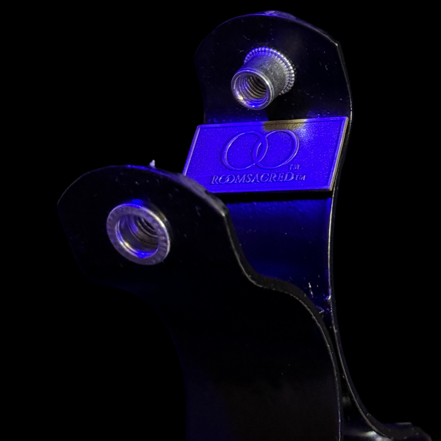 Roomsacred Black Heavy Duty Wrist and Ankle Shackle Bar Spreader Bar Adult Play Restraints