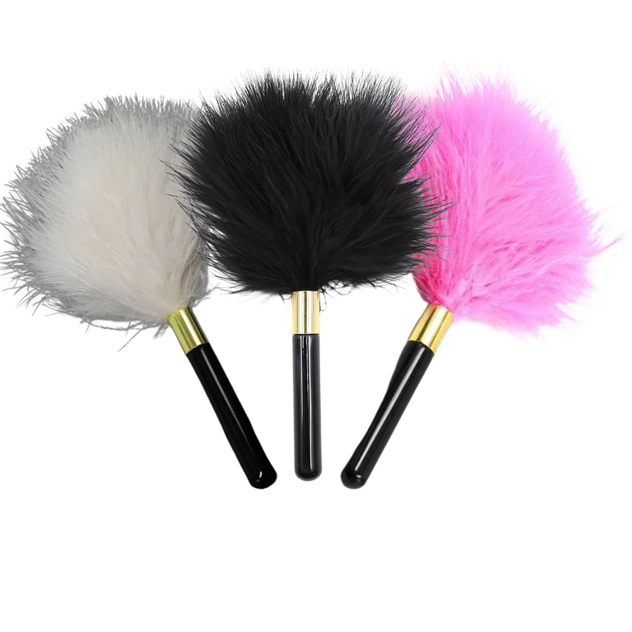 Seductive Marabou Feather Tickler Sensual Stimulation & Elegant Handheld Design for Intimate Play