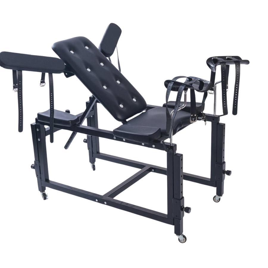 Roomsacred Gyno Chair Spanking Table Combo Fully Adjustable BDSM Sex Room Furniture