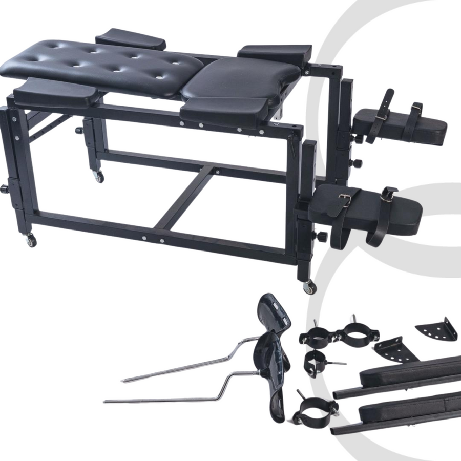 Roomsacred Gyno Chair Spanking Table Combo Fully Adjustable BDSM Sex Room Furniture