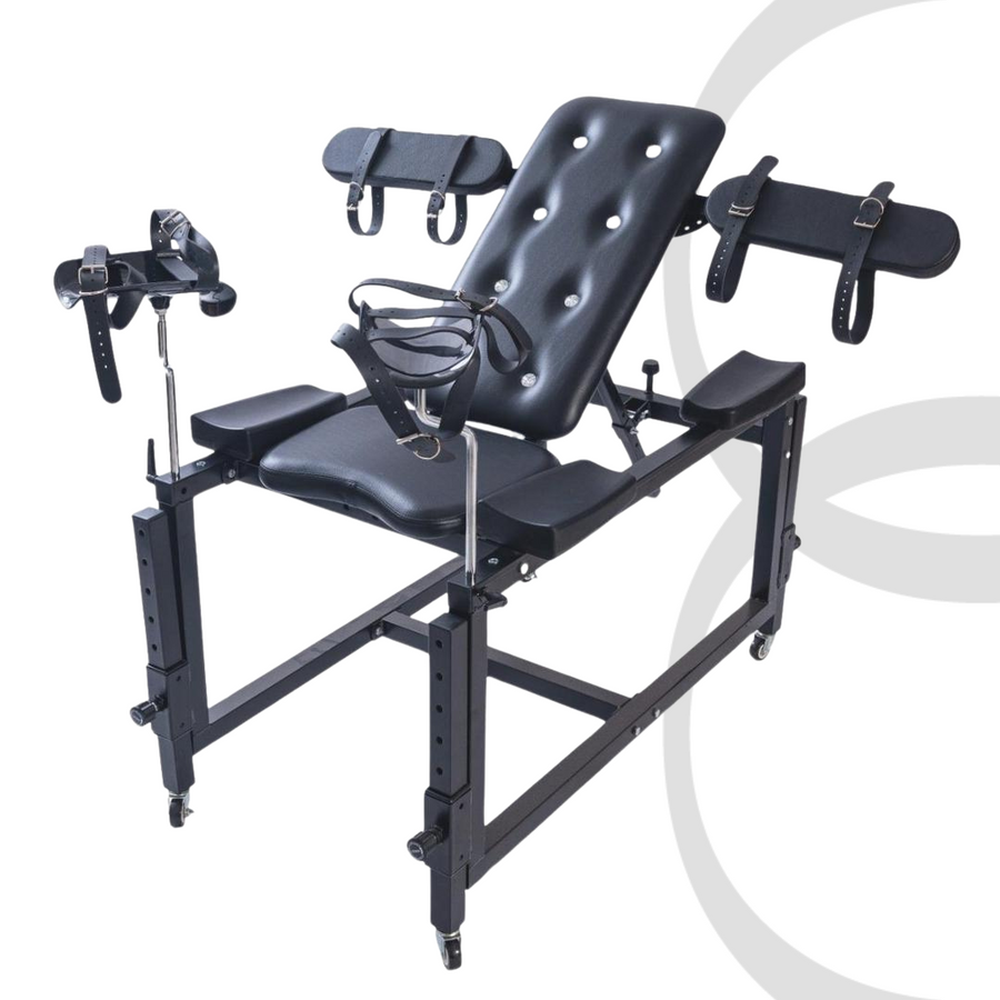 Roomsacred Gyno Chair Spanking Table Combo Fully Adjustable BDSM Sex Room Furniture