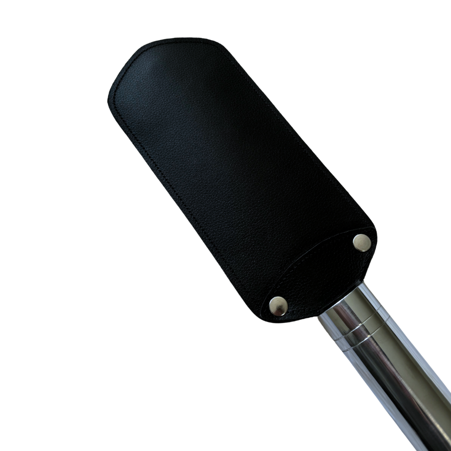 Premium Stainless Steel Dual-Sided Hard and Soft Wide Paddle Crop Luxury BDSM Tool for Sensory Play, 17 Inches Long
