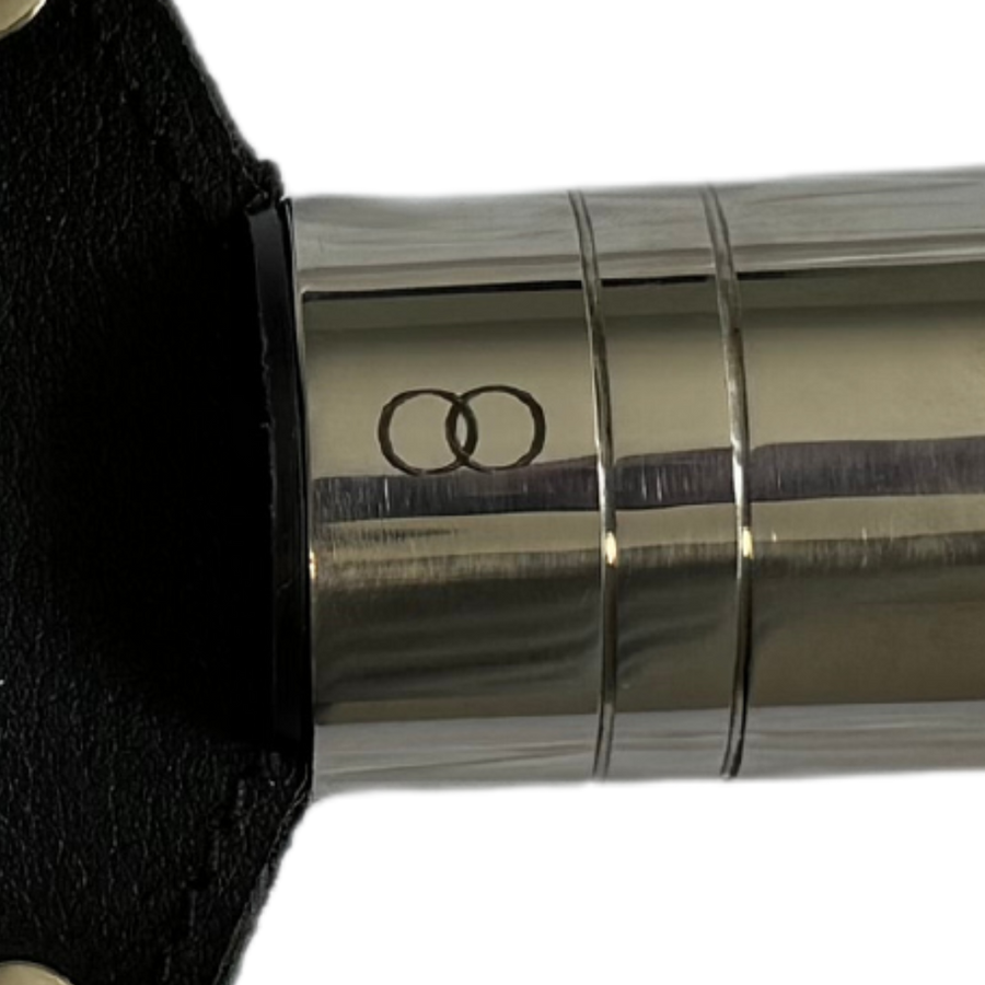 Premium Stainless Steel Dual-Sided Hard and Soft Wide Paddle Crop Luxury BDSM Tool for Sensory Play, 17 Inches Long