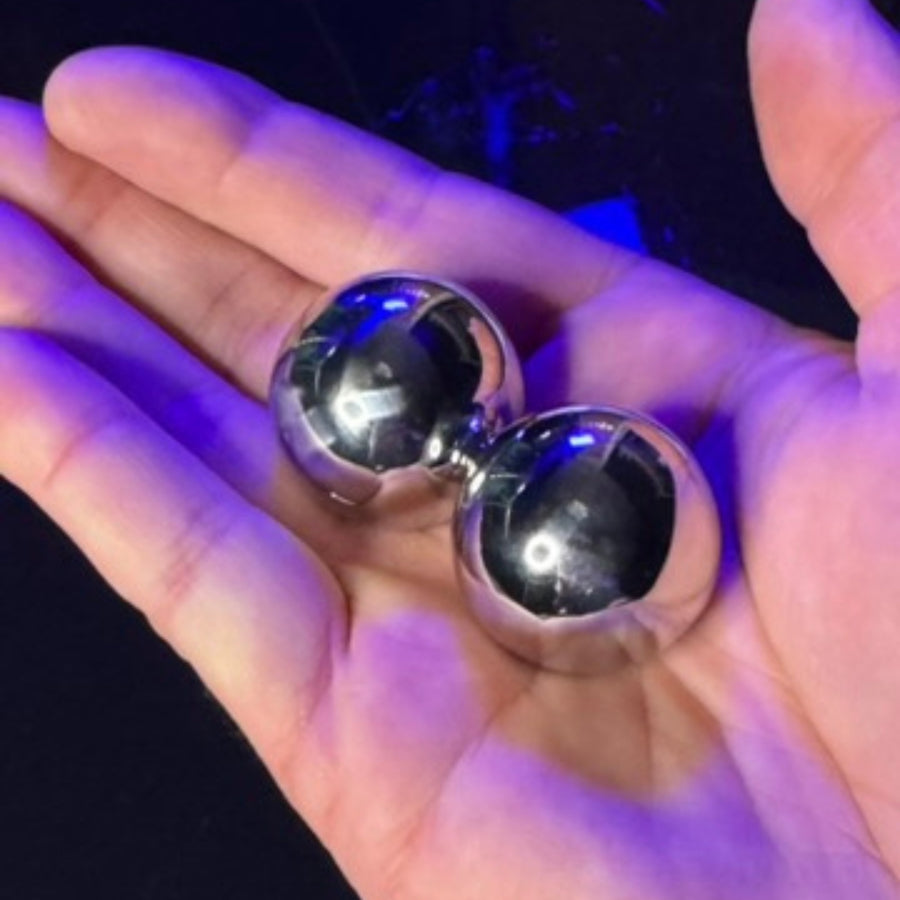 The Sacred Core Set of 2 Solid Stainless Steel Ben Wa Balls Kegel Tool (30mm)