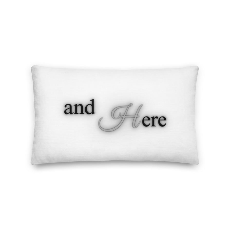 We Had Sex Here And Here Reversable Premium Pillow