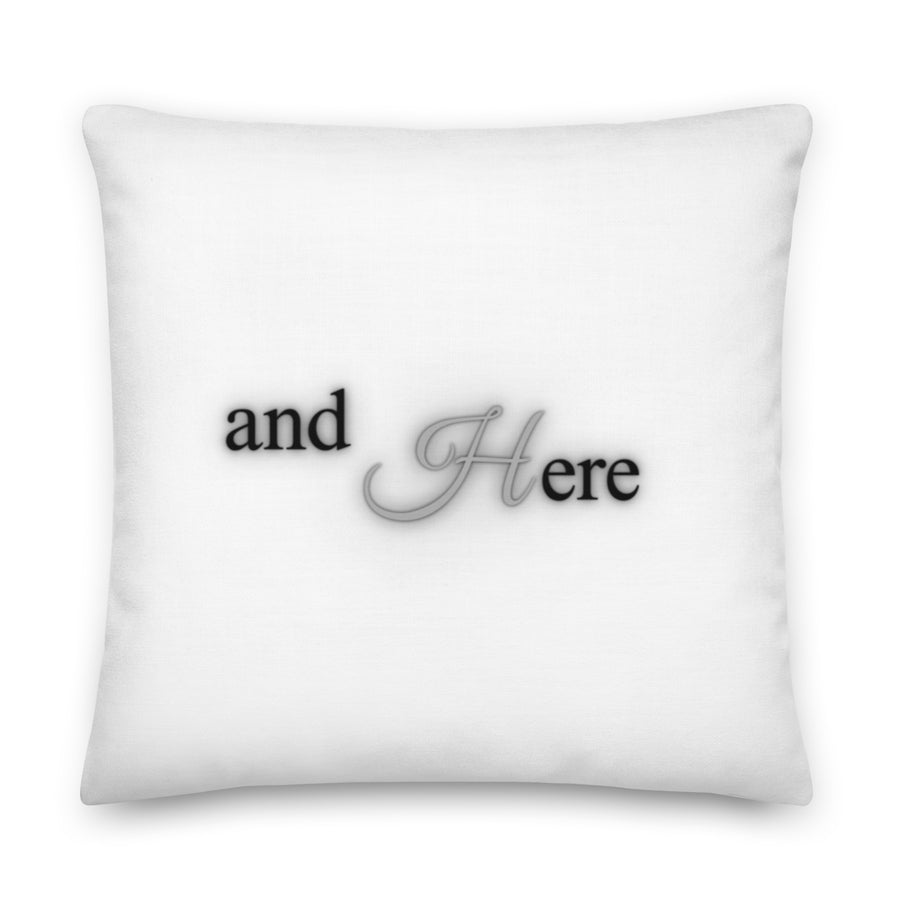 We Had Sex Here And Here Reversable Premium Pillow