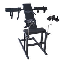 Thumbnail for Roomsacred Gyno Chair Spanking Bench Adjustable Arm Splints & Wide Leg Stirrups BDSM Restraint Adult Bedroom Play Furniture