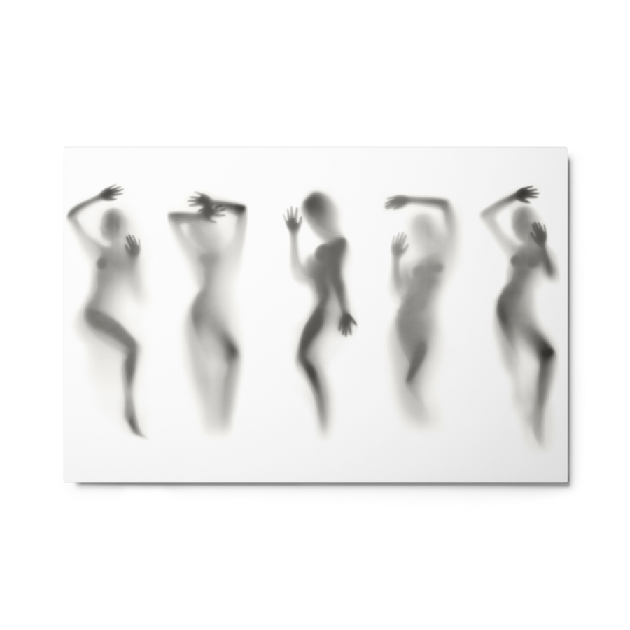 Tempted, Again - Large Erotic Nude Metal Wall Art for Sophisticated Sex Room Decor 24"x36"