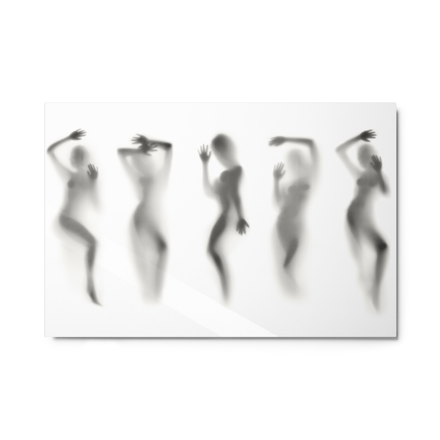 Tempted, Again - Large Erotic Nude Metal Wall Art for Sophisticated Sex Room Decor 24"x36"