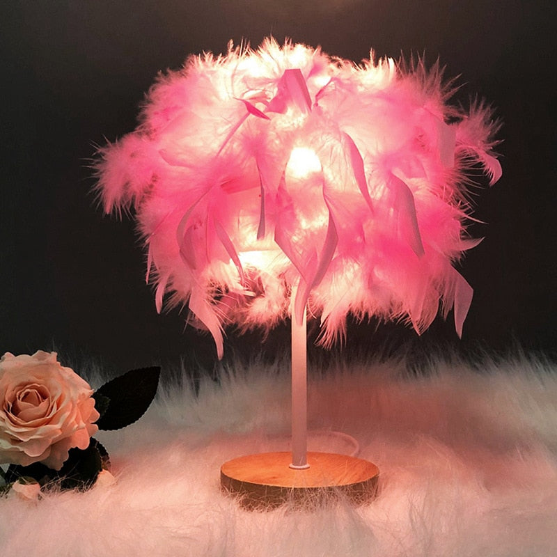 Fetish Feathers Table Lamp