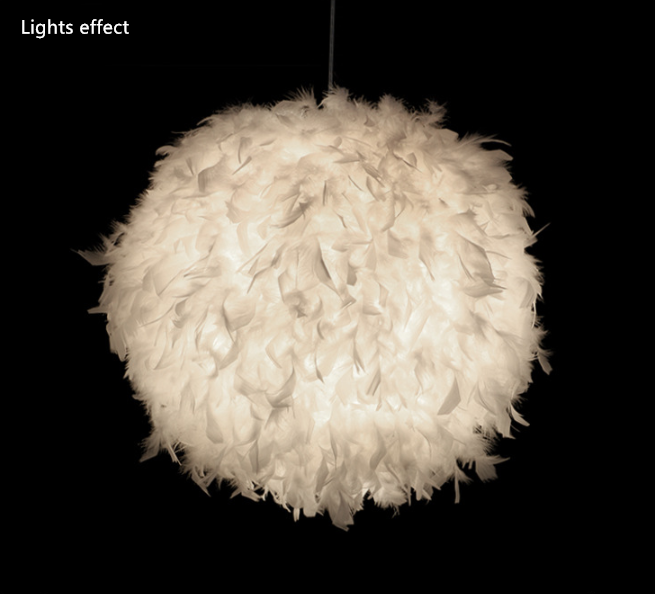 Fetish Feathers Round Chandelier