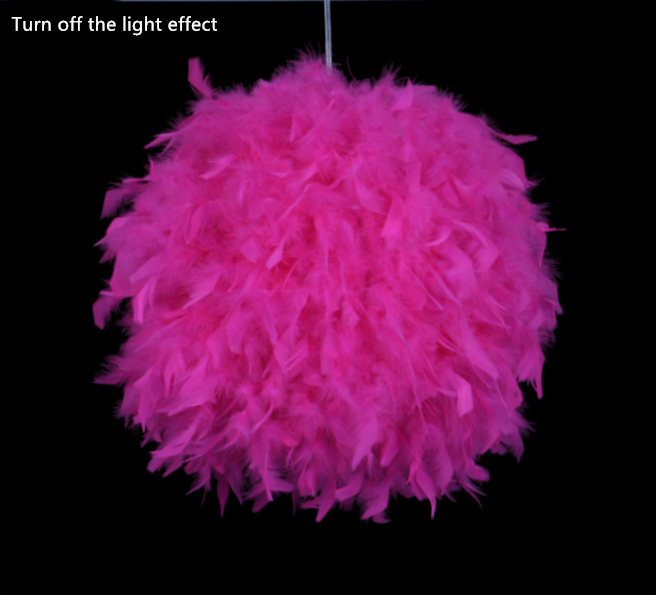 Fetish Feathers Round Chandelier