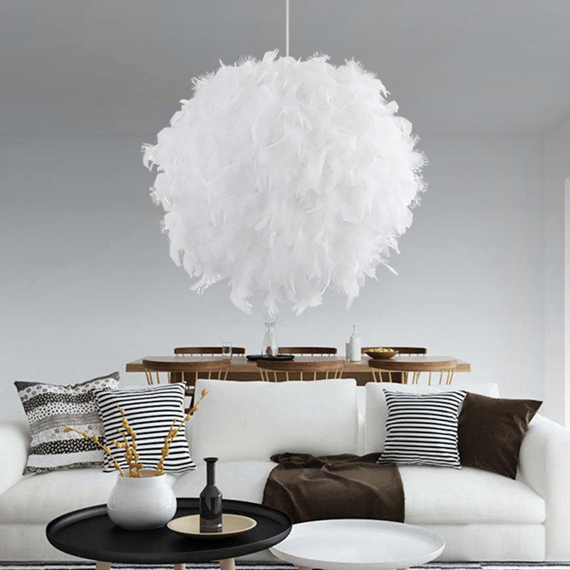 Fetish Feathers Round Chandelier