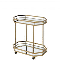 Thumbnail for Champagne Mirrored Serving Cart