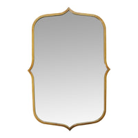 Thumbnail for Antiqued Gold Scallop Framed Mirror