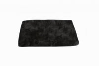 Thumbnail for 2' X 5' Black Natural Rectangular Sheepskin Area Rug