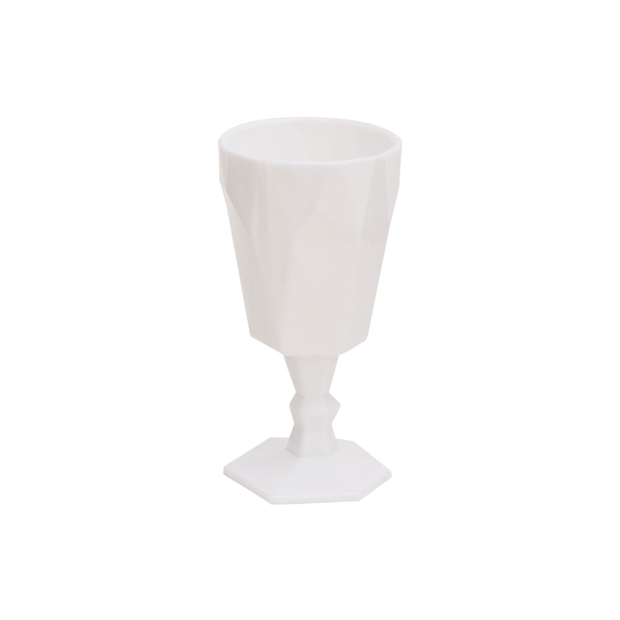 White Jade Wine Glass Sculpture Table Art