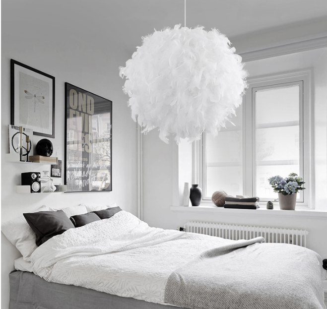 Fetish Feathers Round Chandelier