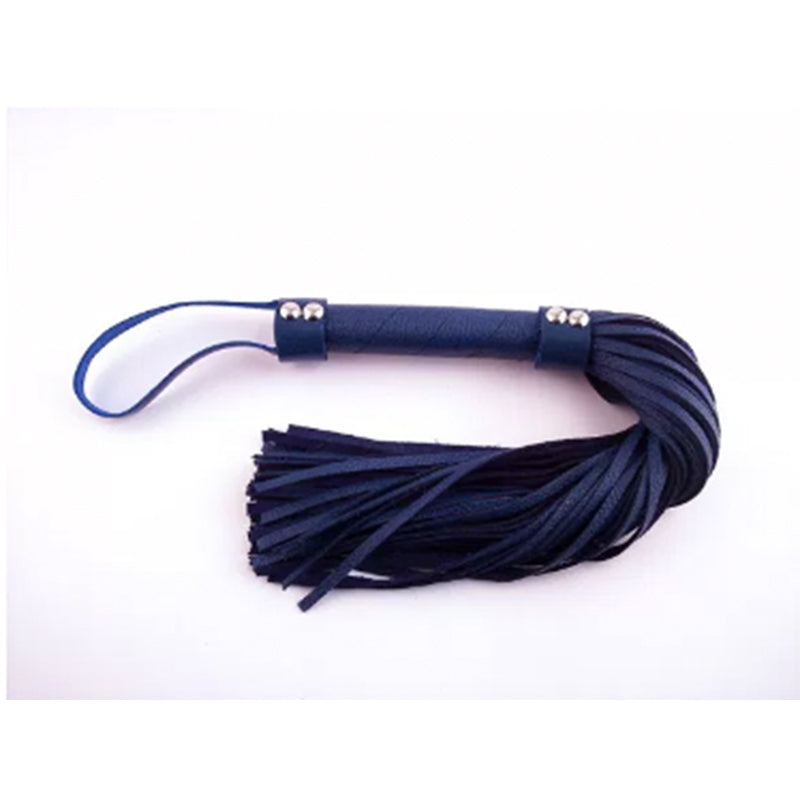 Rouge H-Style Leather Flogger Blue