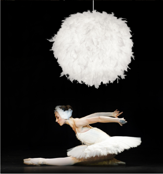 Fetish Feathers Round Chandelier