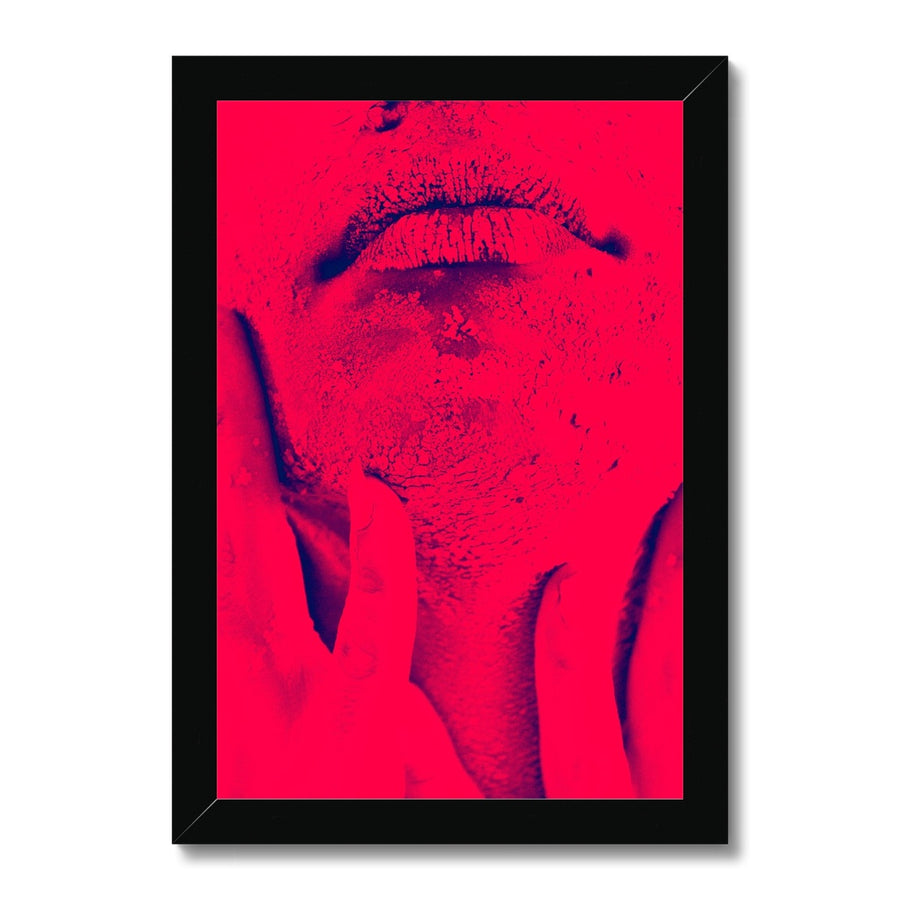 Burning (Wo)man Duo Tone Framed Art