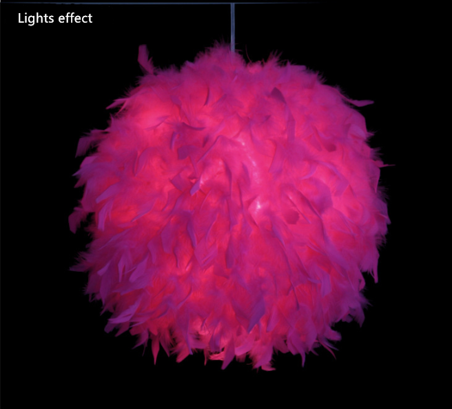 Fetish Feathers Round Chandelier