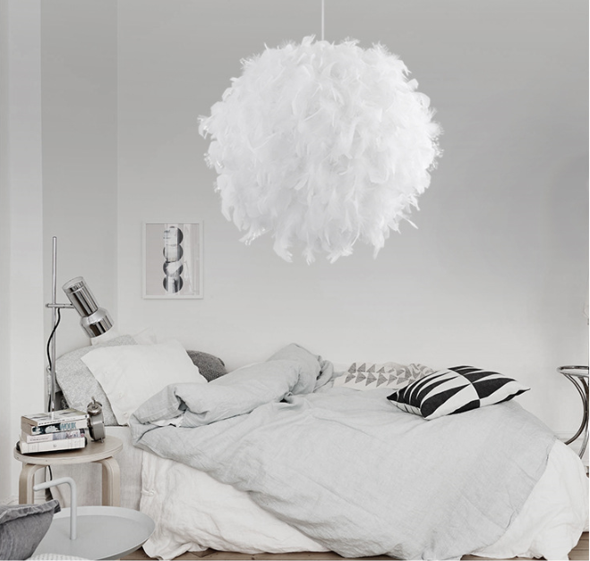 Fetish Feathers Round Chandelier