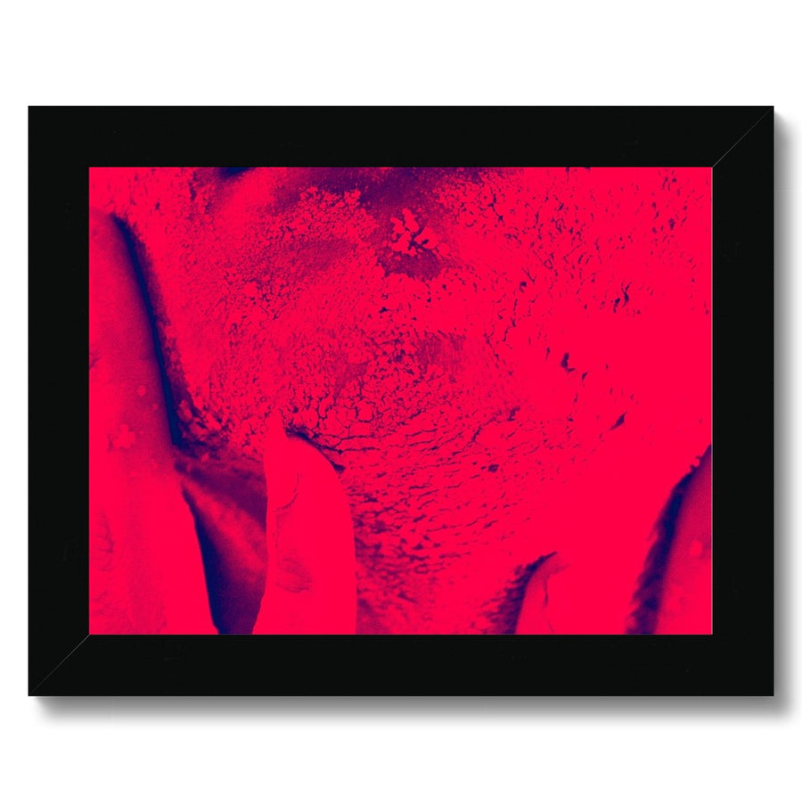 Burning (Wo)man Duo Tone Framed Art