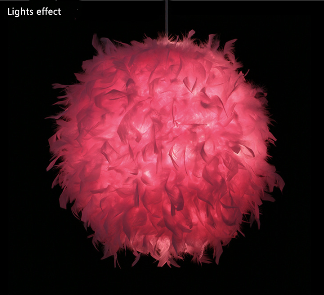 Fetish Feathers Round Chandelier