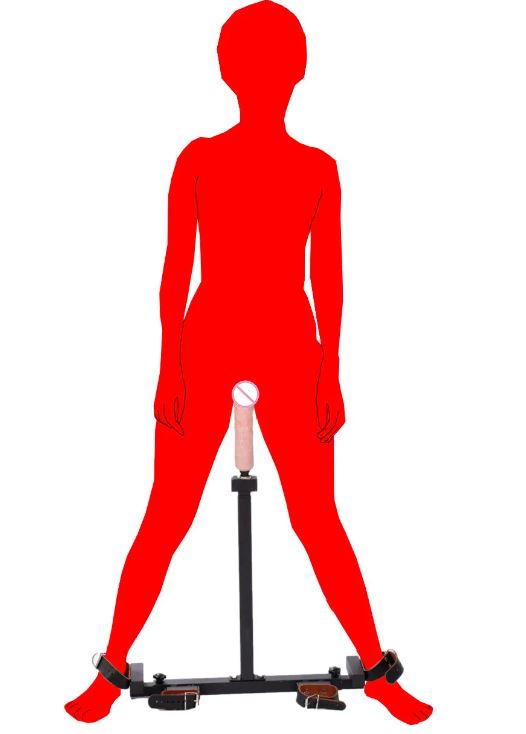 Adjustable Torture Pillory with Dildo