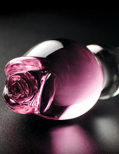 Lavender Rose Glass Icicles Wand