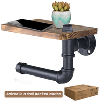 Thumbnail for Industrial Pipe Dungeon Shelf With Toy Hanger Small