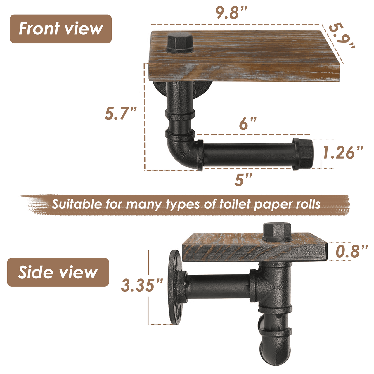 Industrial Pipe Dungeon Shelf With Toy Hanger Small