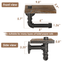Thumbnail for Industrial Pipe Dungeon Shelf With Toy Hanger Small