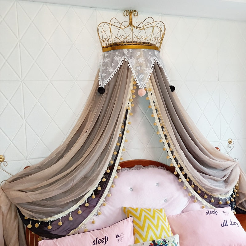 Luxe Cream Queen Boudoir Canopy Bed