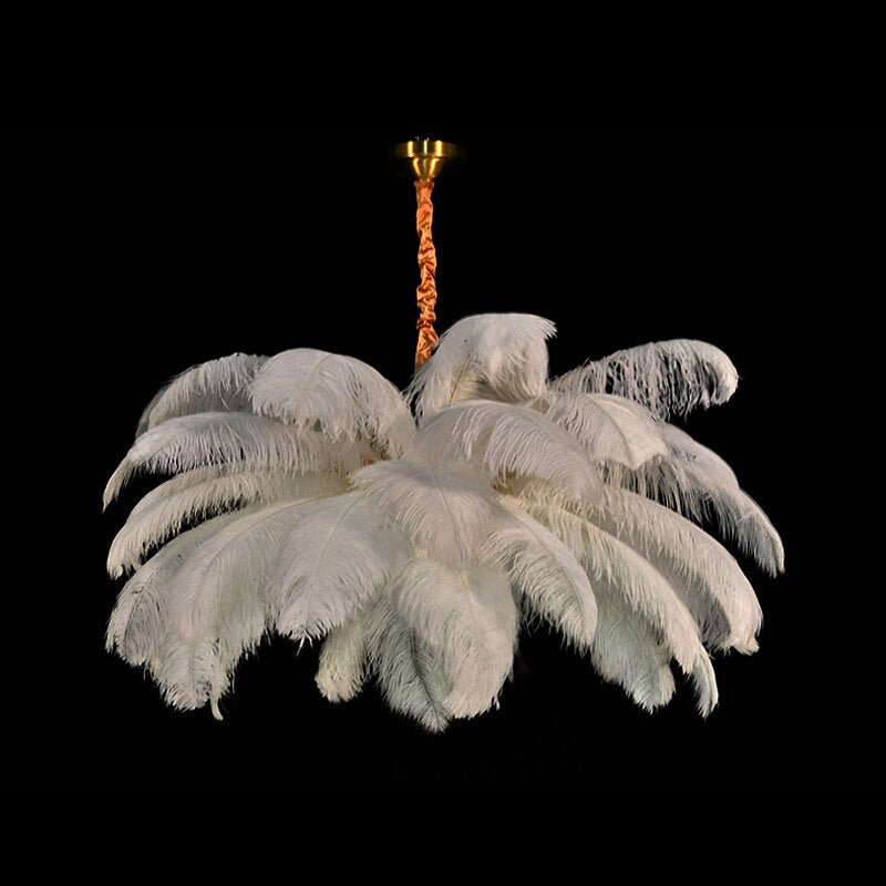 Fetish Feathers Ostrich Feather Chandelier