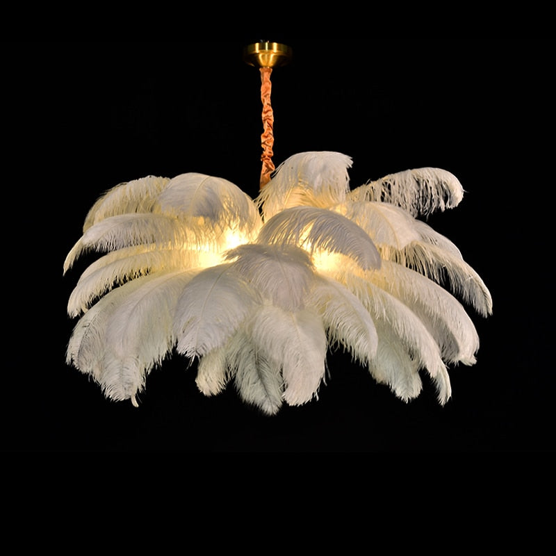 Fetish Feathers Ostrich Feather Chandelier