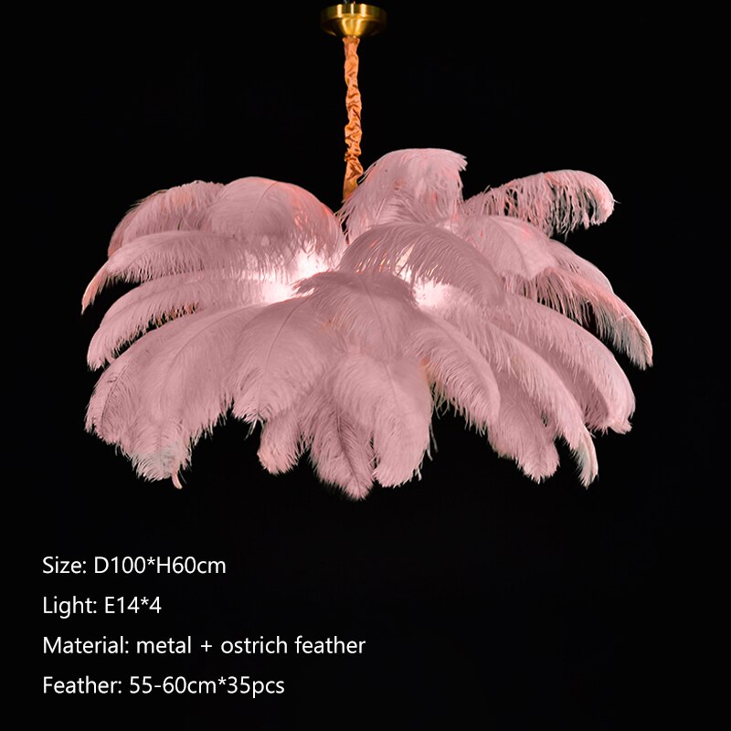 Fetish Feathers Ostrich Feather Chandelier