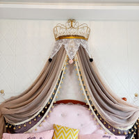 Thumbnail for Luxe Cream Queen Boudoir Canopy Bed
